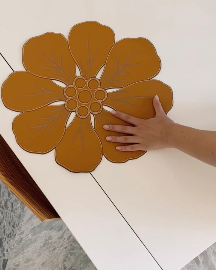 emerald green maxi flor table layer - 6 pieces