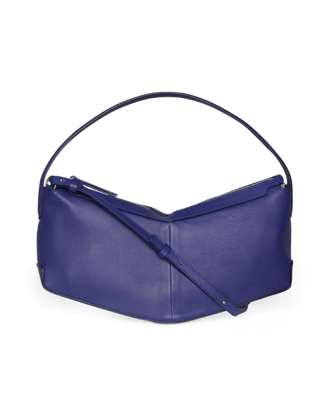the V baguette Klein blue shoulder bag