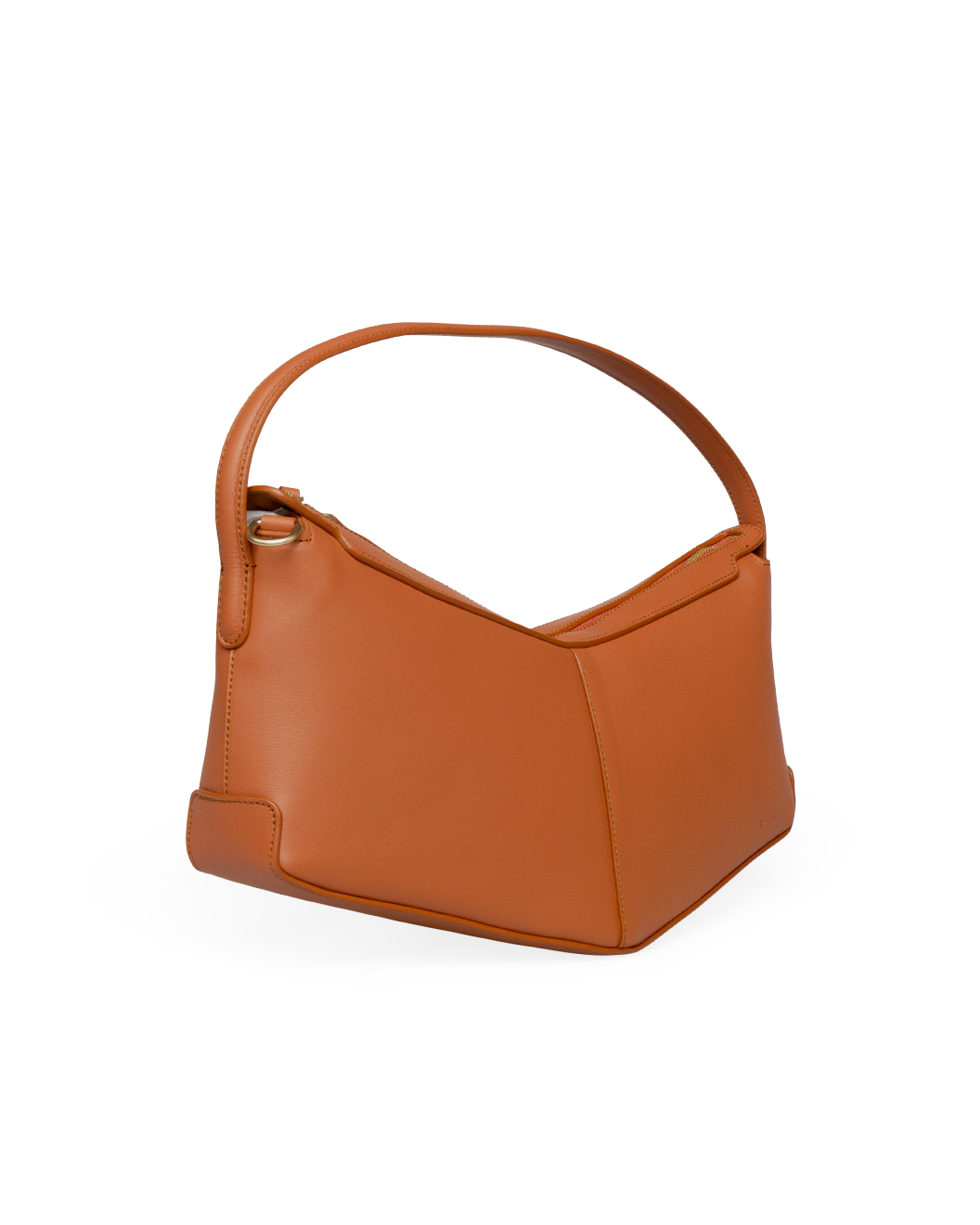 the V baguette tan shoulder bag