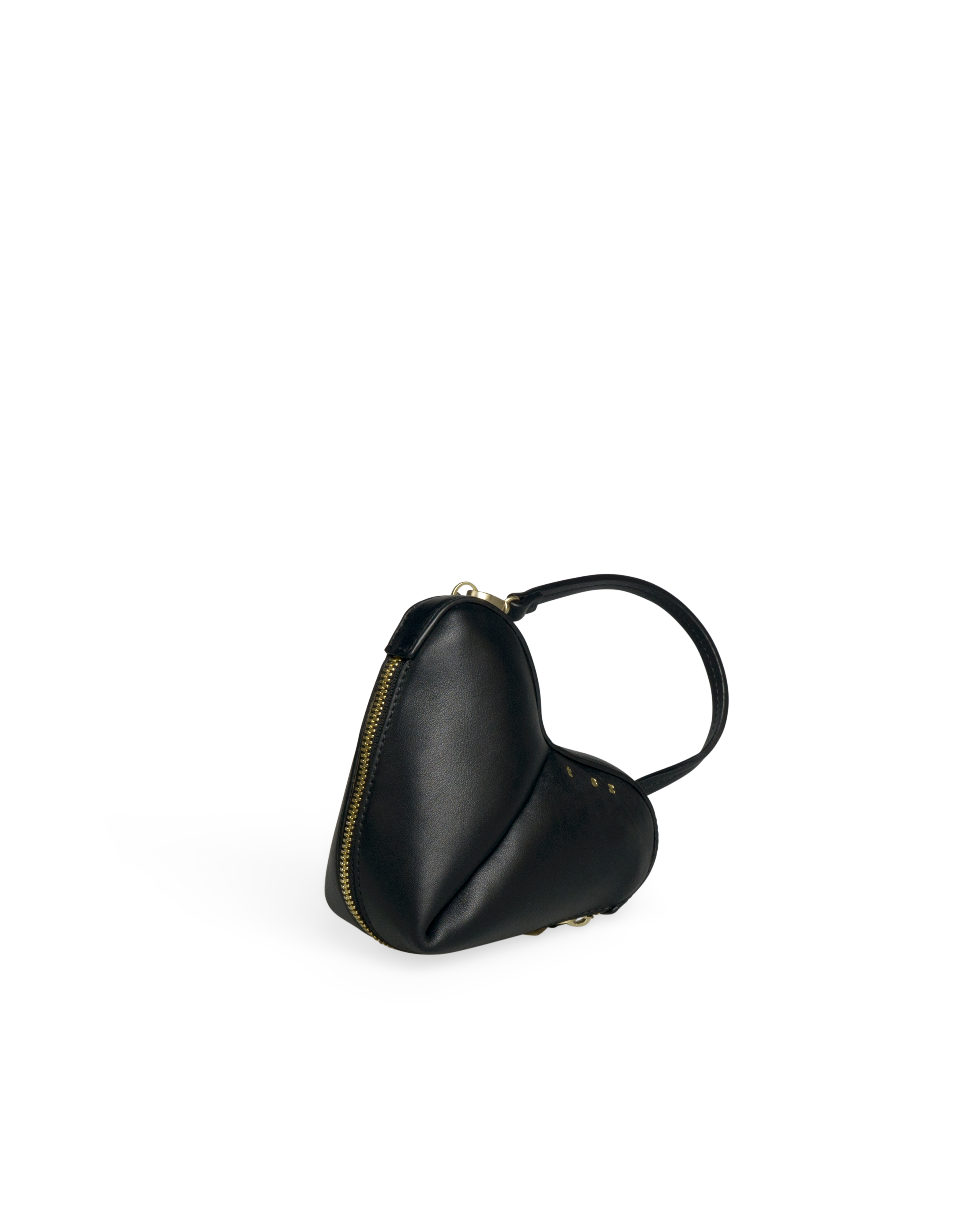 the corazón matte black pouch