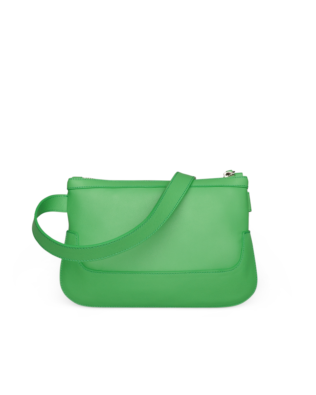 the festival apple green surplus leather crossbody bag