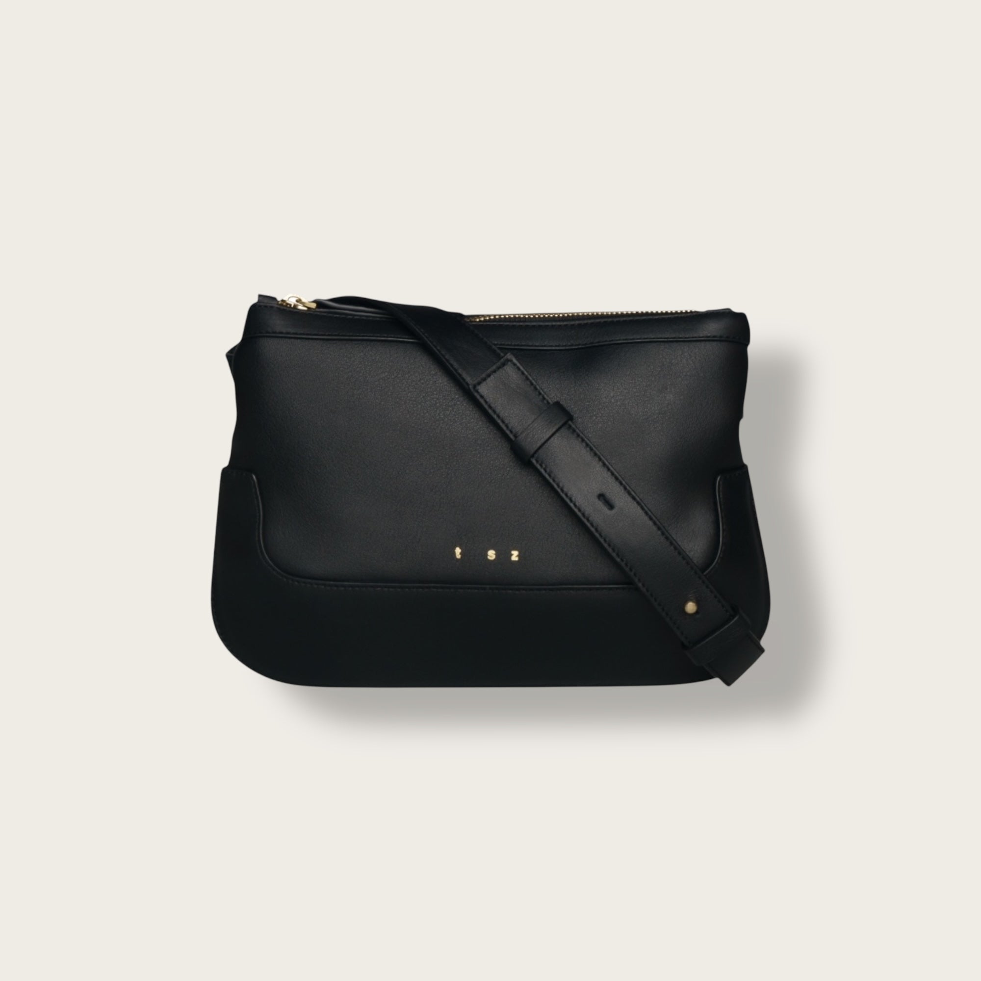 the festival matte black crossbody bag