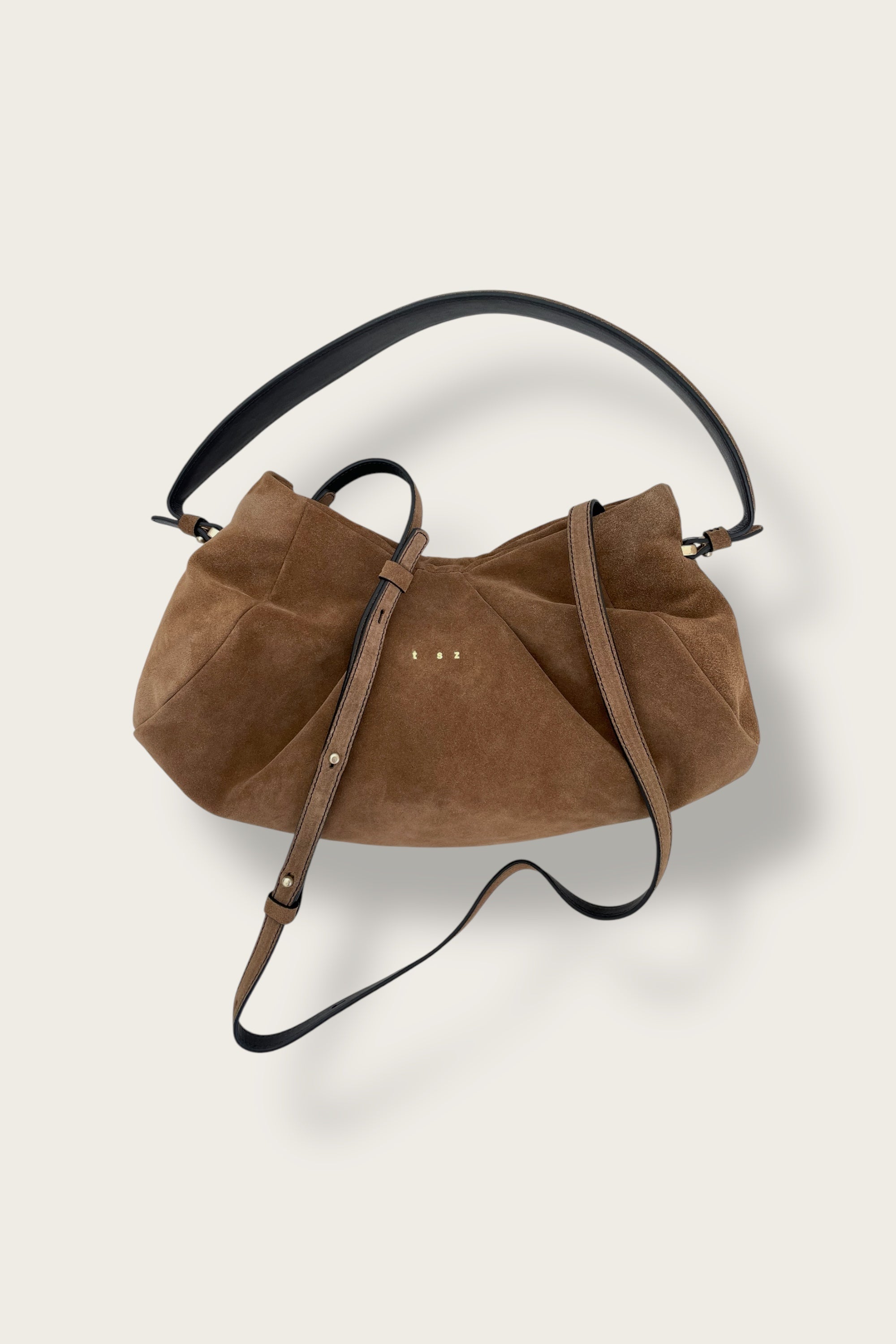 the cappelletti mocha suede shoulder bag and cross body