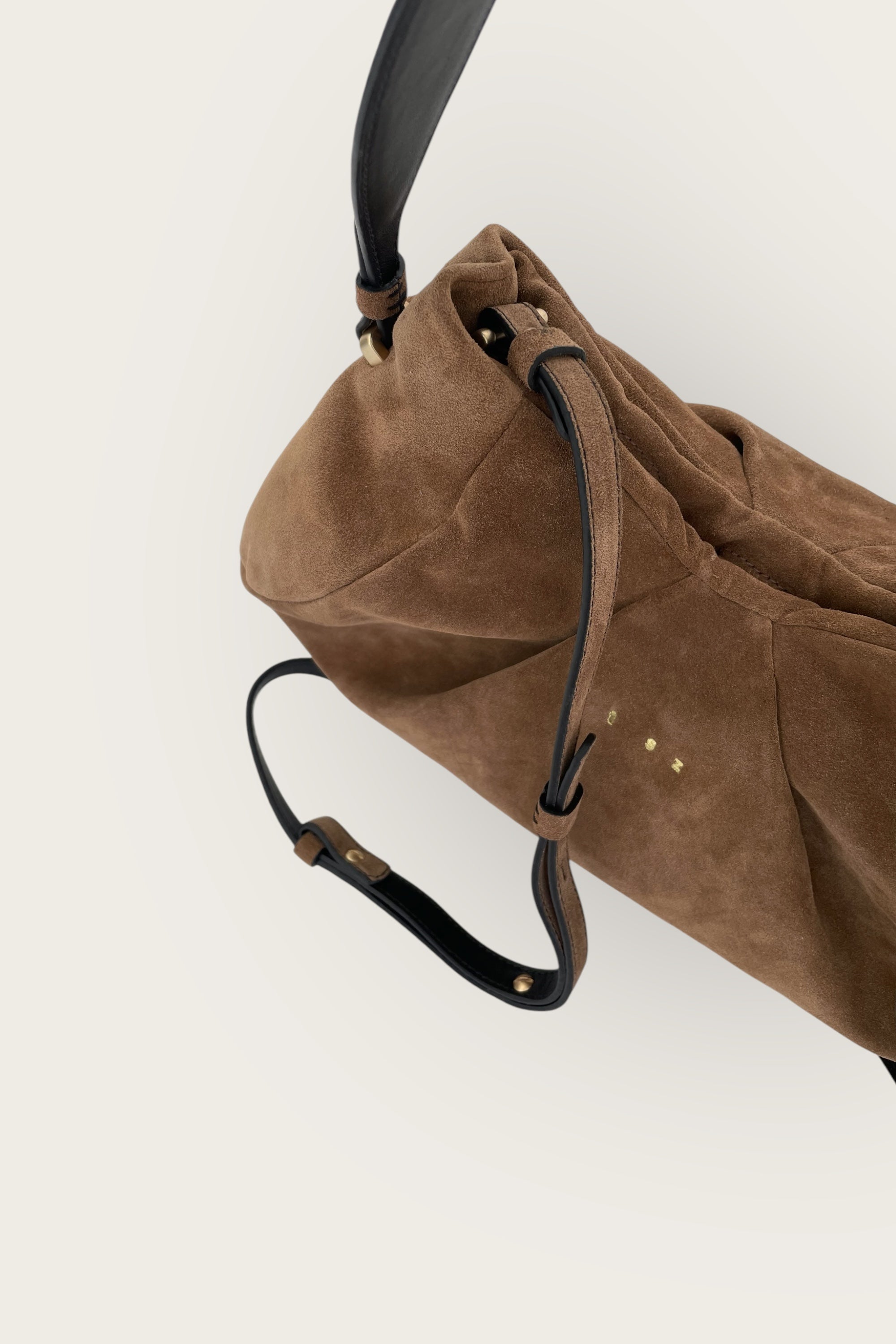 the cappelletti mocha suede shoulder bag and cross body