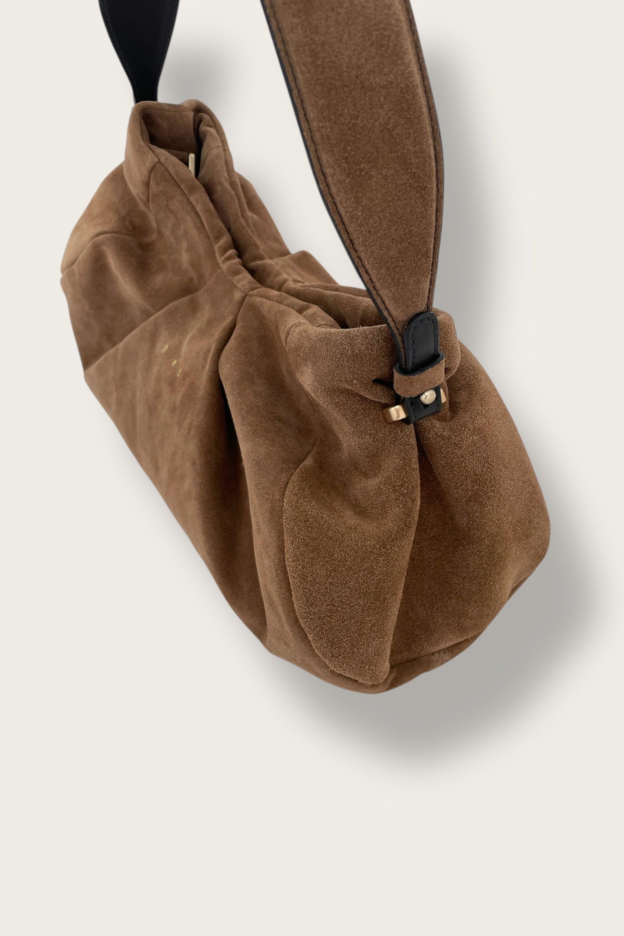 the cappelletti mocha suede shoulder bag and cross body