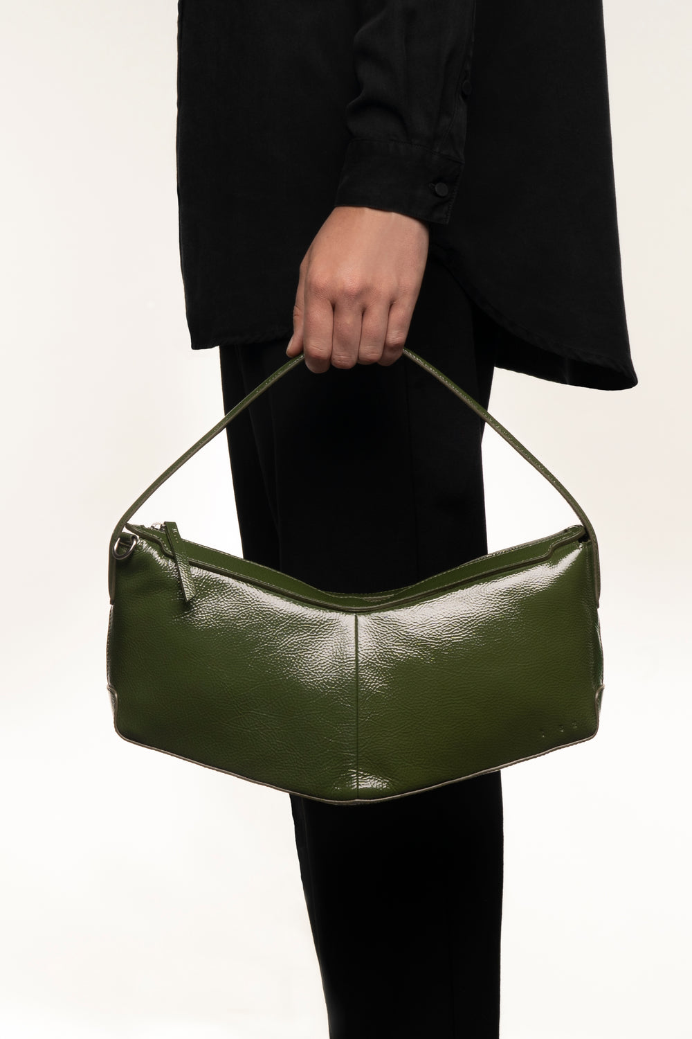 Baguette velvet Shoulder Bag