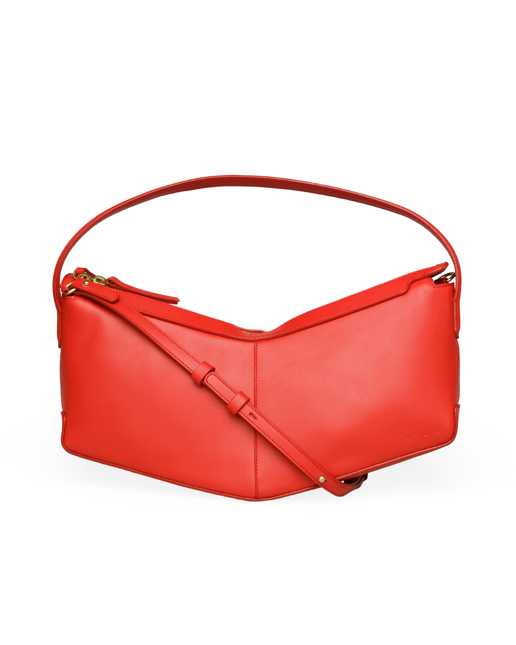 the V baguette red blaze shoulder bag