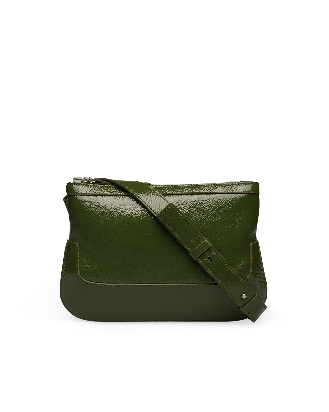 WERKSTATT:MÜNCHEN 1.0 cross-motif leather crossbody bag - Green